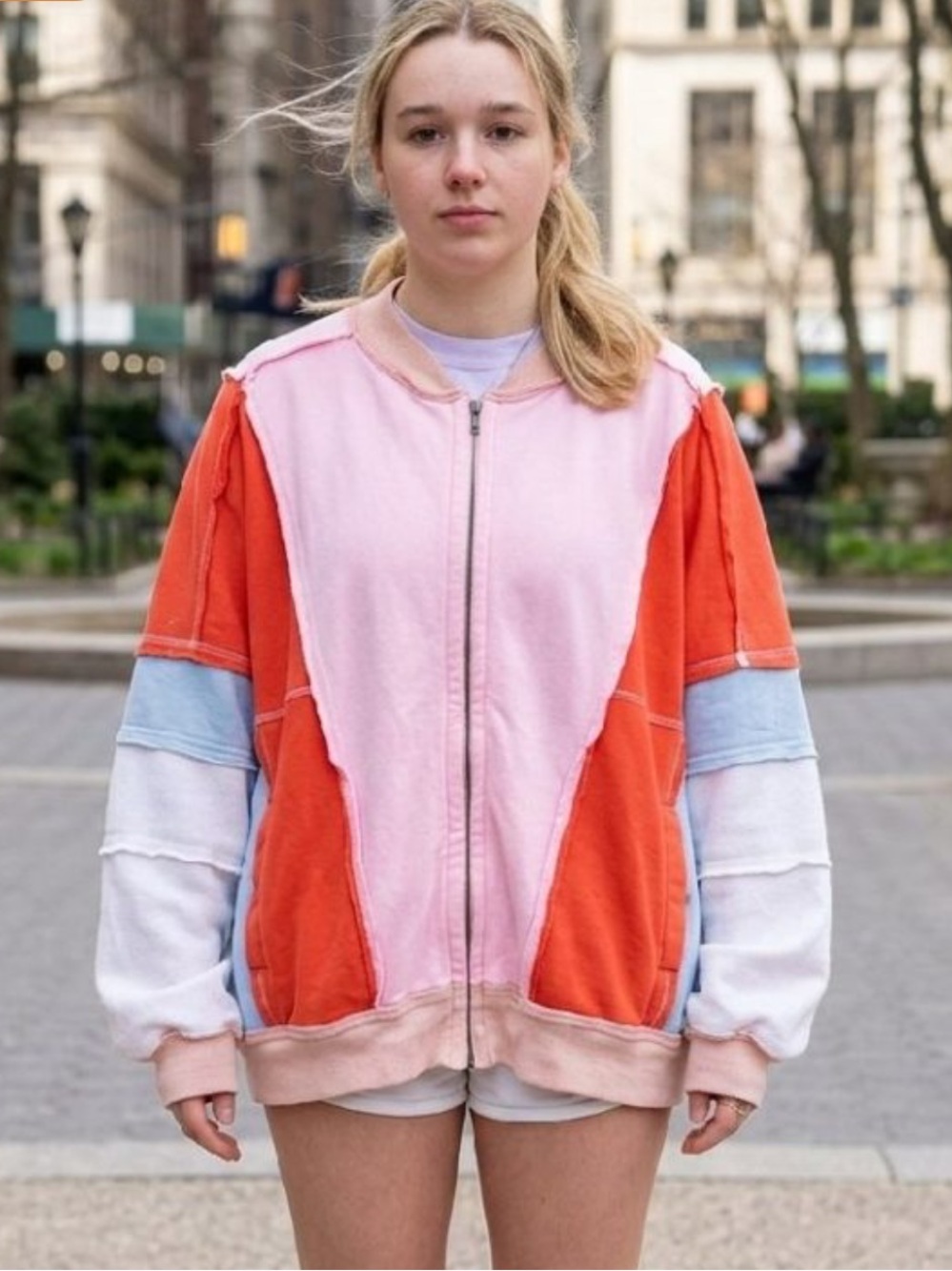 Baylen Out Loud Colorblock Zip-Up Jacket - Eat Your Heart Out Jacket